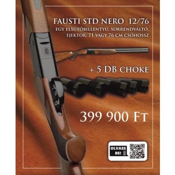Fausti STD Nero 12-es kaliberű sörétes vadászfegyver